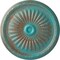 Ekena Millwork Juniper Ceiling Medallion (Fits Canopies up to 7"), Hnd-Painted Copper Green Patina, 36"OD x 1 1/2"P CM36JUCGS - alternate 1
